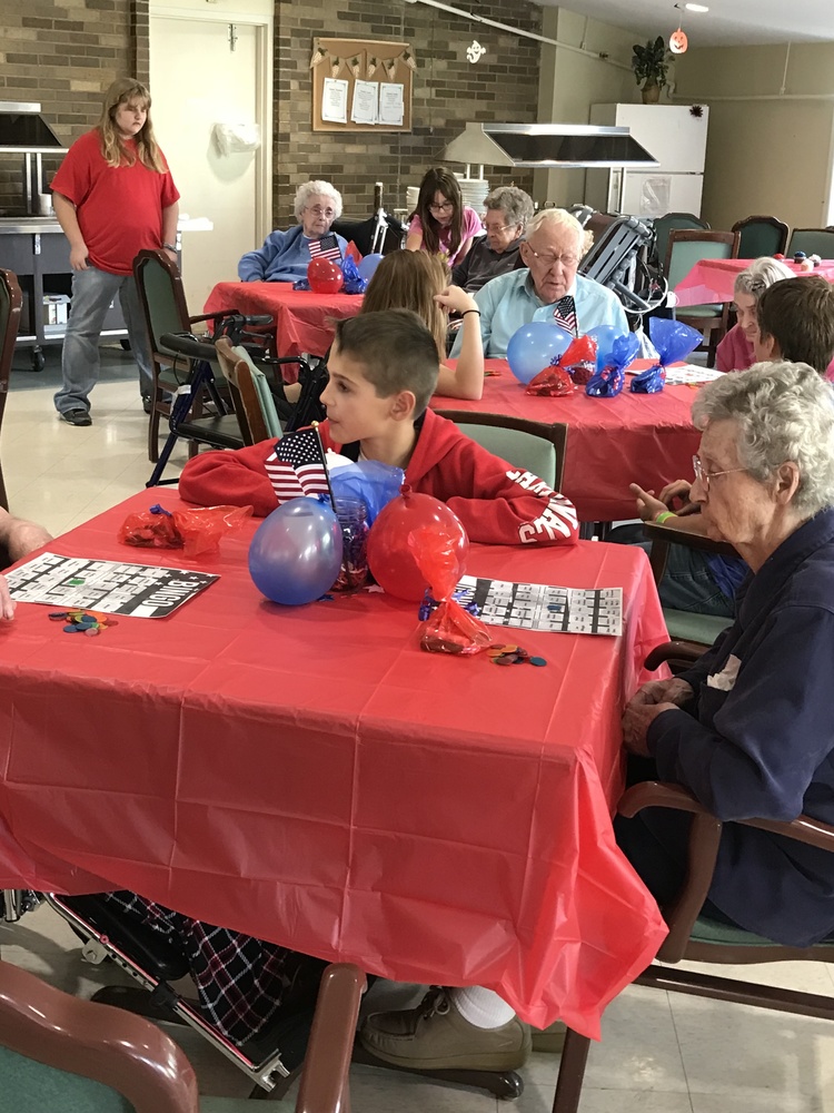 Mrs. Malone's 5B hosts 1940's Party for Abingdon Care Center Residents