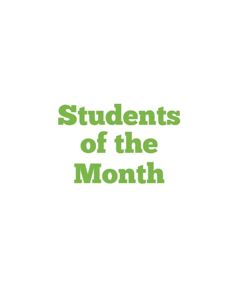 Students of the Month