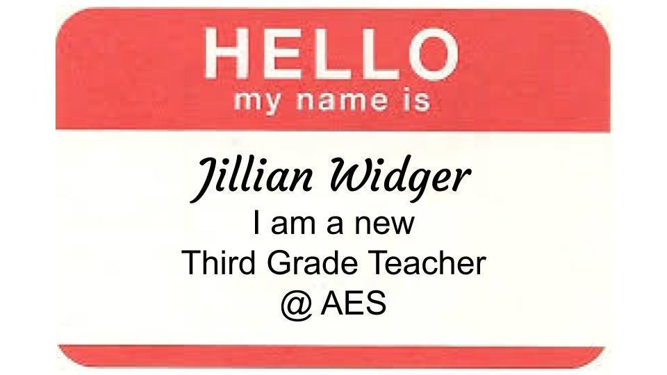 Meet our New AES 3rd Grade Teacher