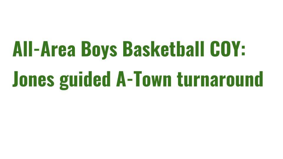Coach Jones: Register-Mail All-Area Boys Basketball Coach of the Year