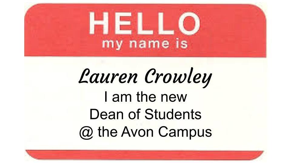 Meet our New Dean of Students