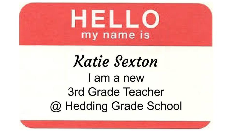 Meet one of our New 3rd Grade Teachers