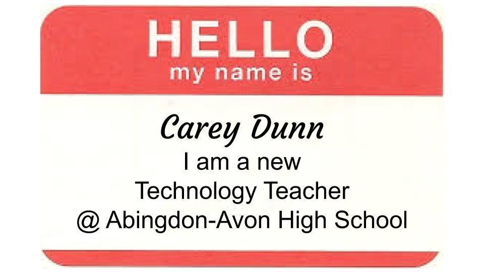Meet our New HS Technology Teacher