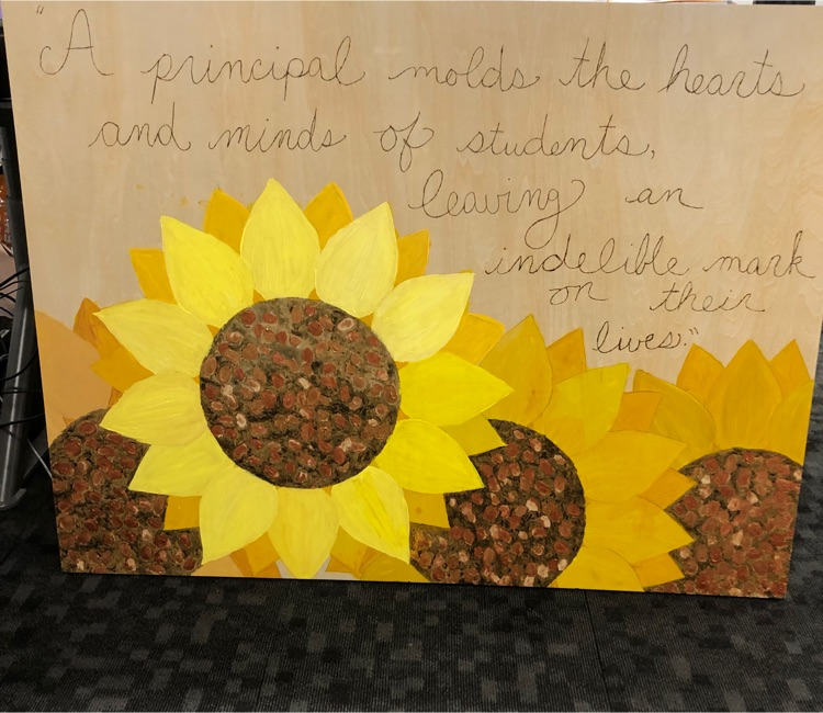 AAMS students designed a beautiful piece of artwork. 