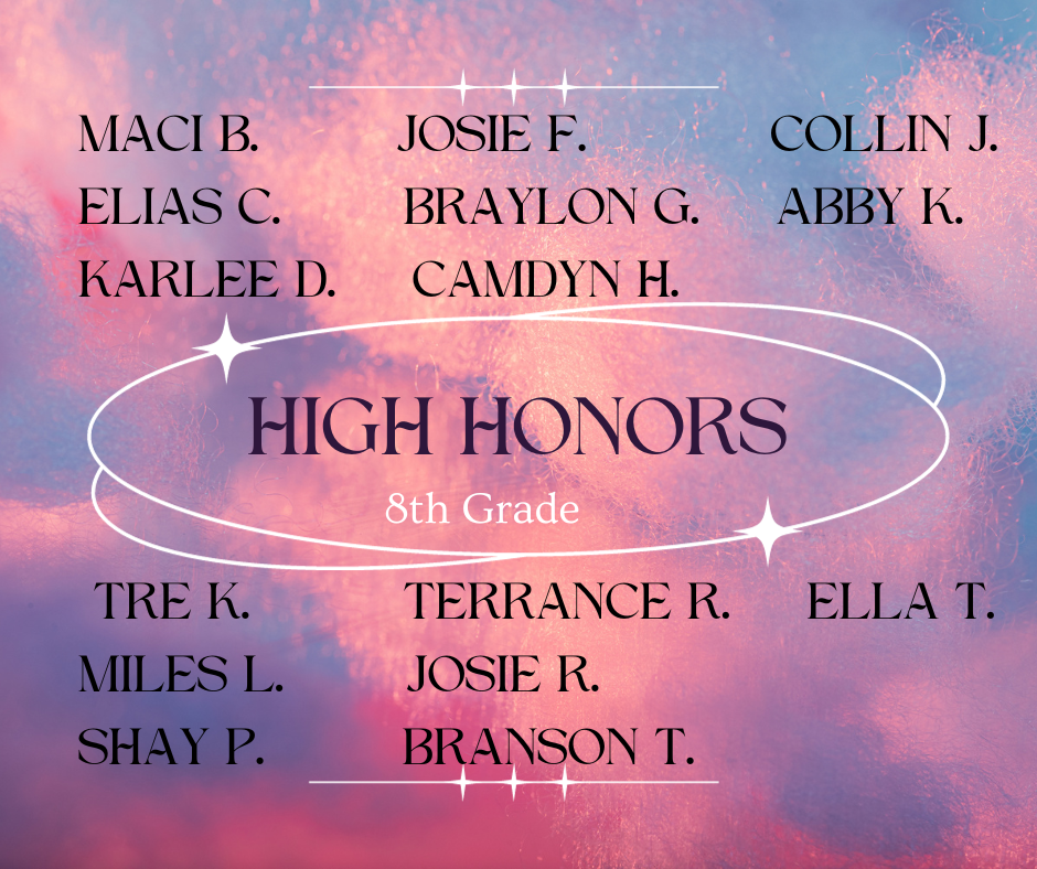 8th Grade High Honors